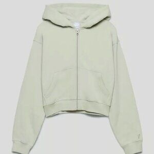Aritzia TNA Cozy Fleece Boyfriend Boxy Zip Hoodie